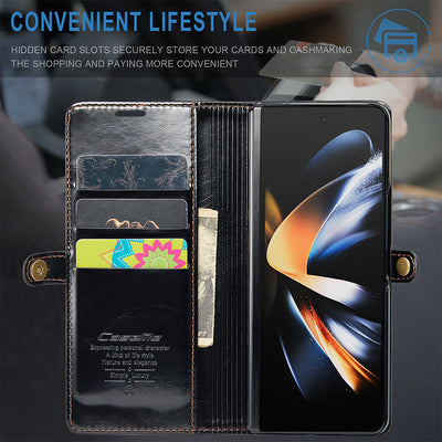 Retro Foldable Screen Phone Case Pu Leather Protection Case