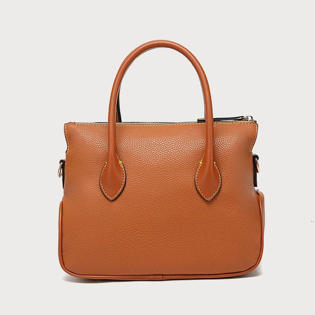 Tote Bag For Women Pebble Grain Style PU Leather Crossbody Bag