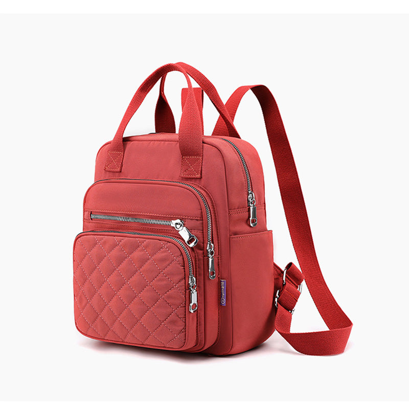 Quilted Backpack Stylish Shoulder Bag for Women Traval Casual Purses