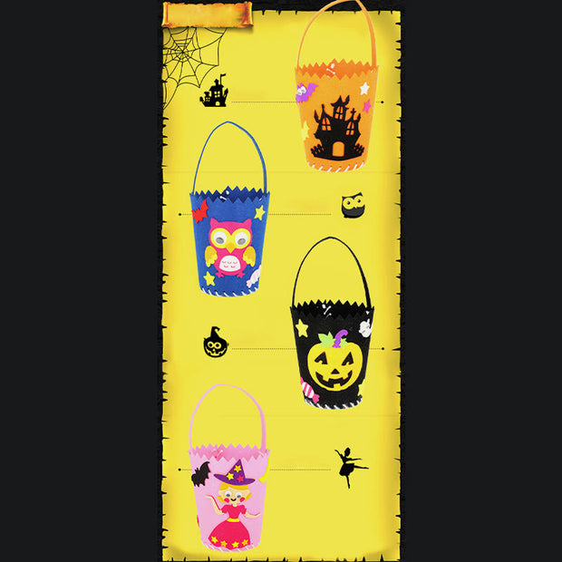 Halloween Candy Bag Handmade DIY Portable Pumpkin Gift Bag
