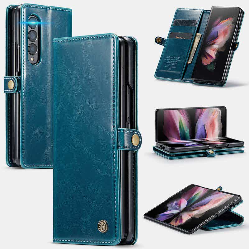 Folio Flip Phone Case PU Leather Wallet for Samsung Galaxy Z Fold 4 /Z Fold 3 / Z Fold 5