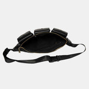 Waist Bag Leather Casual Outdoor Crossbody Shoulder Bag