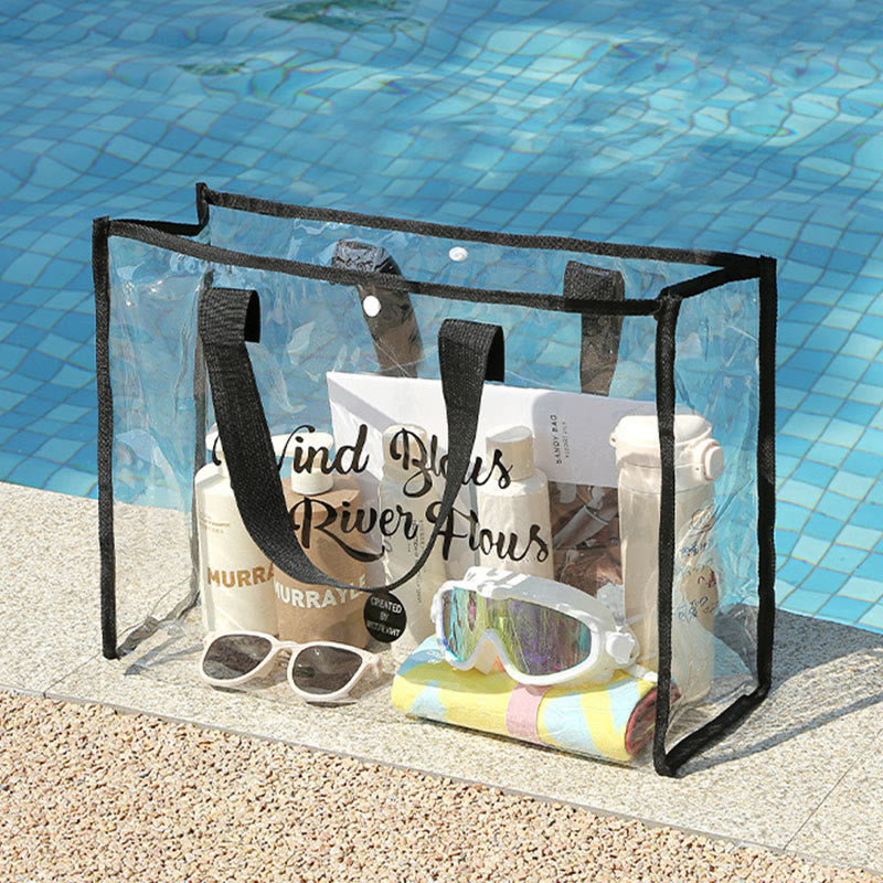 Beach Bag For Holiday Travel Waterproof Transparent Portable Swimming Bag