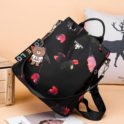 Anti-theft Floral Print Waterproof Backpack