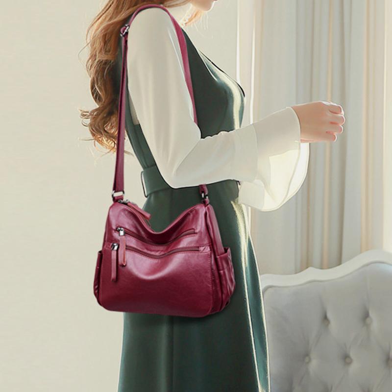 Casual Multi-Pocket Large Crossbody Bag