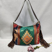 Women Tote Bag Fashion Bohemian Tassel Shoulder Bag Vintage Boho Handbags