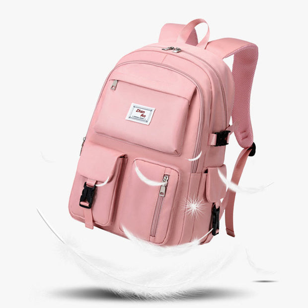 Backpack For Teenage Students Multi Pockets Large Capacity School Bag