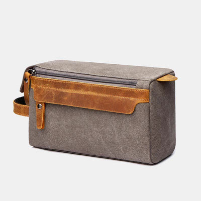 Retro Canvas Storage Makeup Pouch Travel Toiletry Bag for Women Men