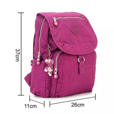 Nylon Backpack for Women Girls Lightweight Mini Backpack Purse Travel Daypack