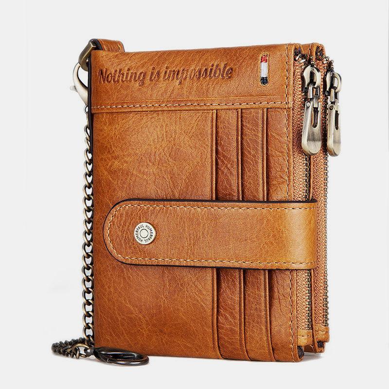 RFID Large Capacity Anti-theft Wallet With Chain