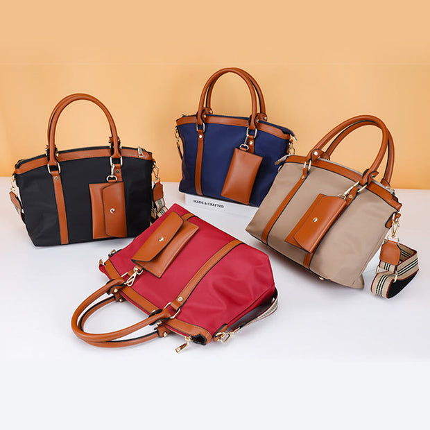 Top-Handle Bag For Women Soft Oxford Portable Shoulder Bag