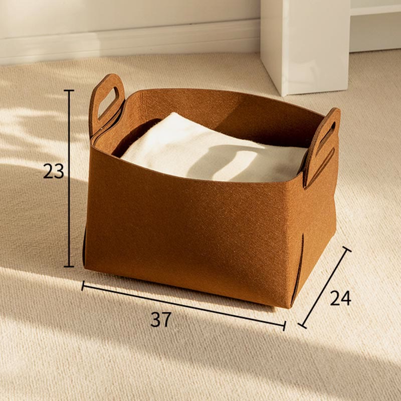 Storage Bag For Home Portable Felt Clothes Organizer Basket Snack Box