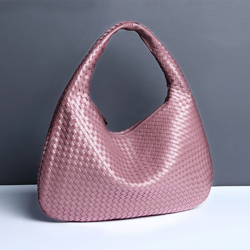 Crescent Underarm Bag For Women Woven Minimalist Shoulder Bag