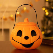 Halloween Candy Bag For Kids Bright Pumpkin Decor Basket Handbag