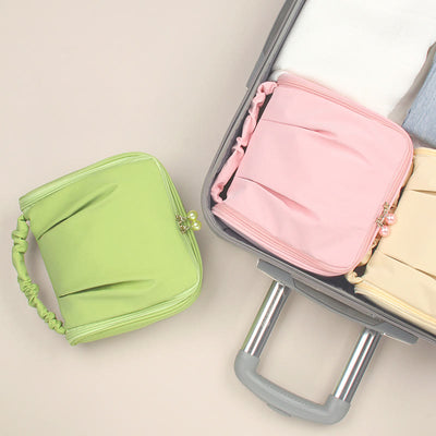 Portable Makeup Handbag For Women Large Travel Storage Bag