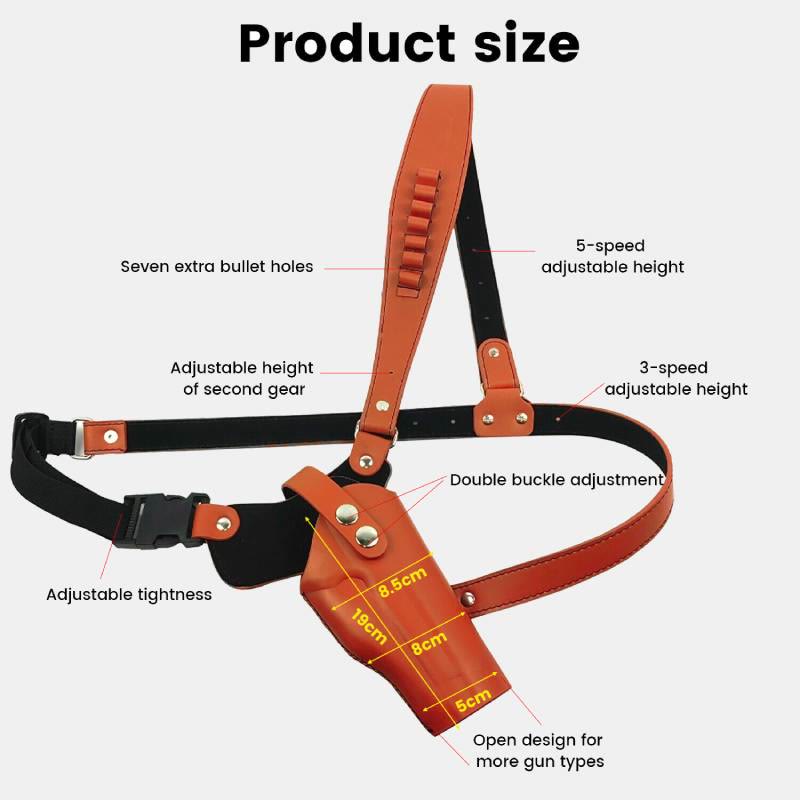 Universal Genuine Leather Holster Adjustable Underarm Shoulder Holster