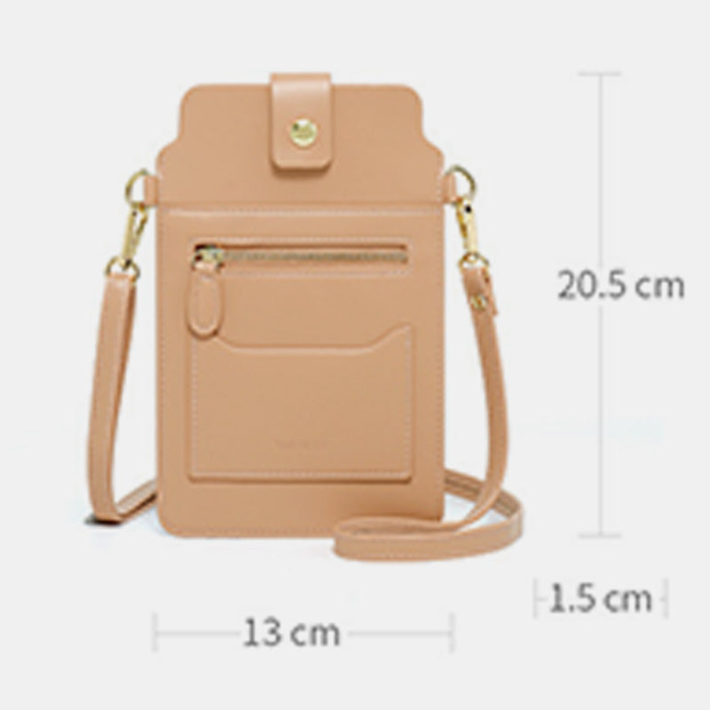 Elegant Crossbody Phone Bag With Touch Screen