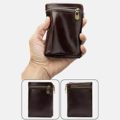 Casual Genuine Leather Bifold Wallet