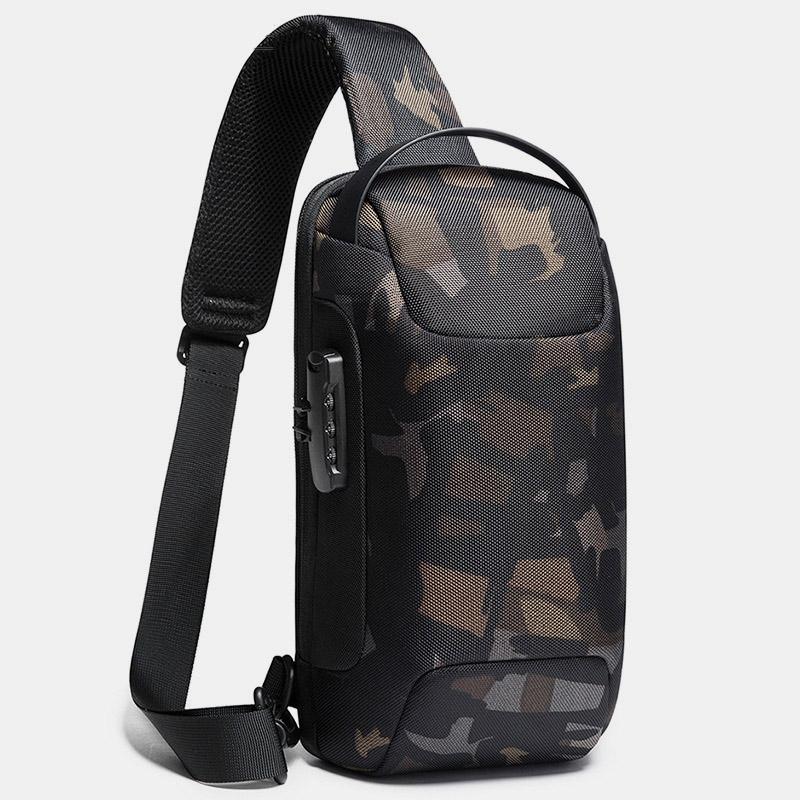 Waterproof Sling Bag With USB Charging Port