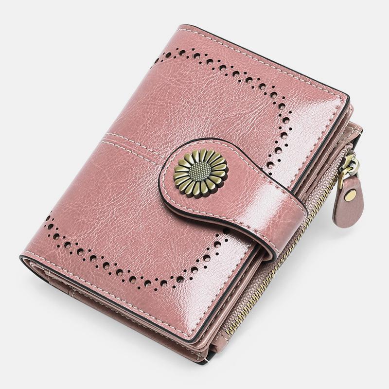 RFID Vintage Large Capacity Genuine Leather Wallet