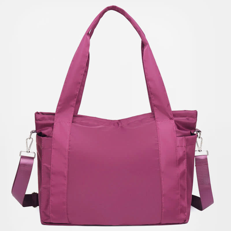 Tote for Women Large Capacity Multi-Pocket Nylon Work Shoulder Bag