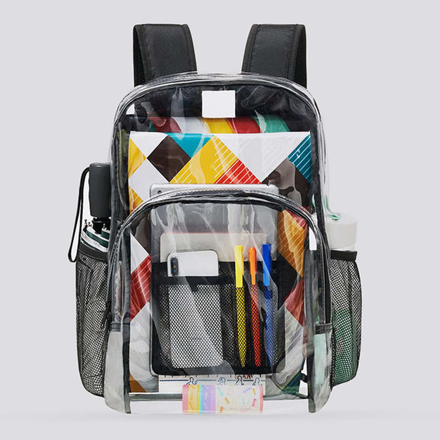 Backpack For School Students Trasparent PVC Leisure Daily Schoolbag