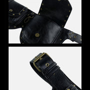 Punk Rivet Waist Bag For Women Multifunctional Carry Crossbody Bag