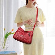 Minimalist Quilted Purse For Women Solid Classic Crossbody Bag