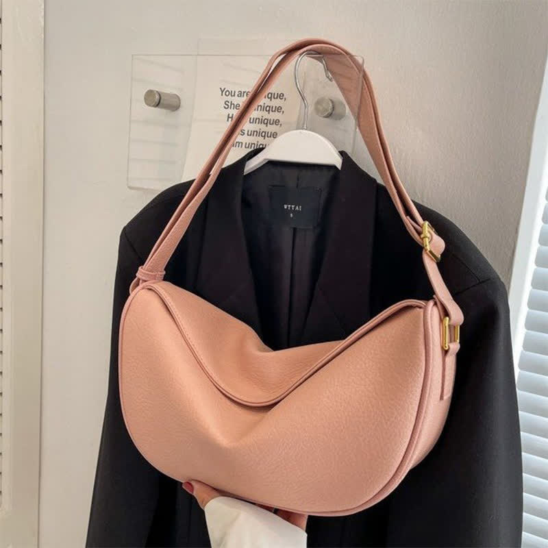 Crossbody Bag for Women Simple Casual PU Leather Hobo Bag