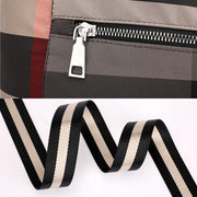 Tote Bag For Women Plaid Pattern Nylon Shoulder Bag