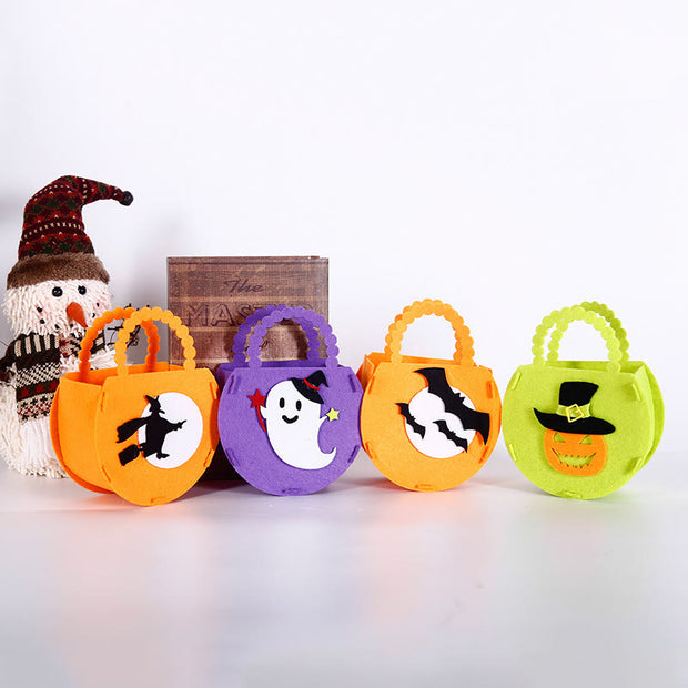 FREE TODAY: 2Pcs DIY Halloween Pumpkin Candy Bag For Children Cute Tote Bag