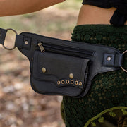 Waist Bag For Women Casual Adjustable Size Leather Pocket Belt