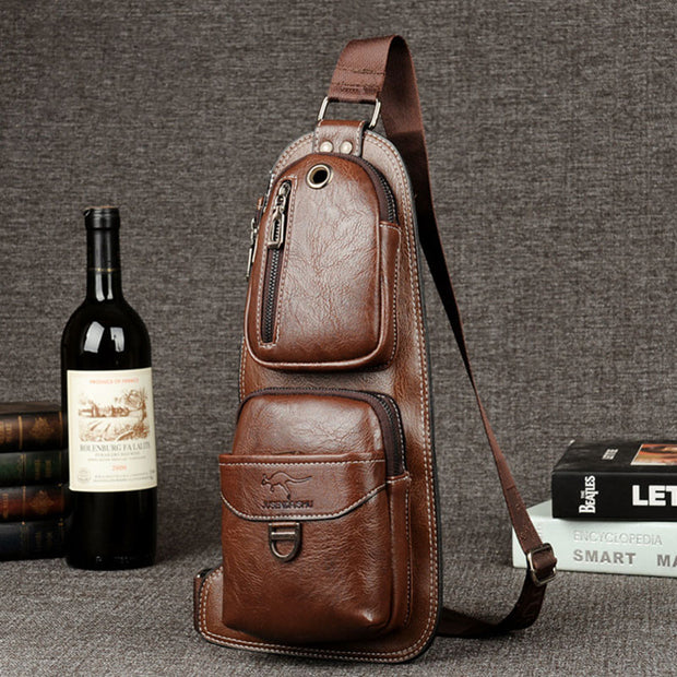 Sling Bag Backpack for Men Crossbody Chest Bag Daypack Outdoor Travel