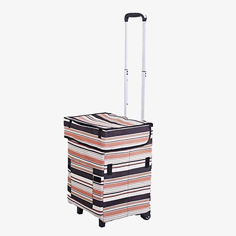 Foldable Shopping Cart For Short Travel Portable Pull Rod Bag