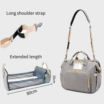 Mommy Bag For Daily Outdoor Portable Folding Crib Leisure Mom Bag