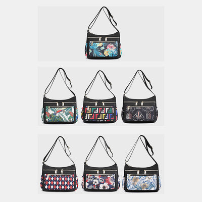 Large Capacity Nylon Printing Crossbody Bag