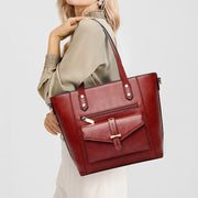 Bag Set For Women Large Capacity Tote Crossbody Leather Bag