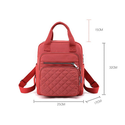 Quilted Backpack Stylish Shoulder Bag for Women Traval Casual Purses