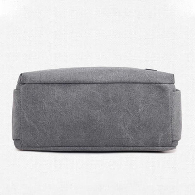 Women's Canvas Hobo Handbags Shoulder Tote Multi-Pocket Crossbody Bag