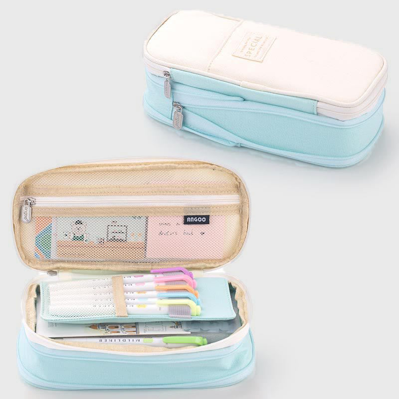 Pencil Case For Study Color Matching Large Capacity Pencil Bag