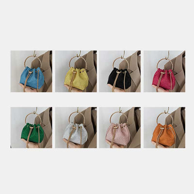 Top-Handle Bag for Women Flash PU Leather Casual Shopping Crossbody Bag