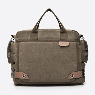 Messenger Bag for Men Casual Canvas Multi-Pocket crossbody bag