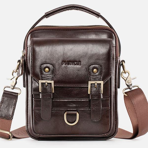 Multifunctional Leather Crossbody Bag