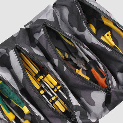 Roll Up Tool Bag Waterproof Multi-Slot Tool Organizer for Home Workshop