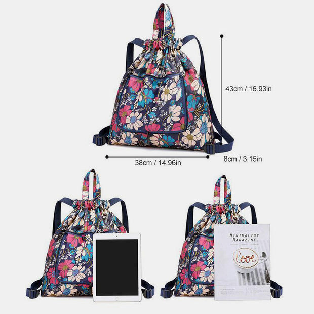Multifunctional Foldable Backpack With Lanyard