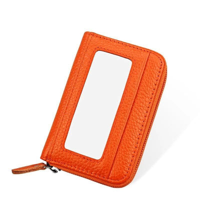 Large Capacity RFID Folding Wallet Card Holder