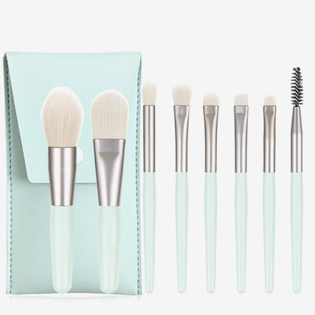 Women Mini Makeup Bag For Cosmetic Brush Leather Storage Bag