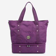 Women's Large Capacity Totes Expandable Handbag Crossbody Bag for Travel Beach Gym