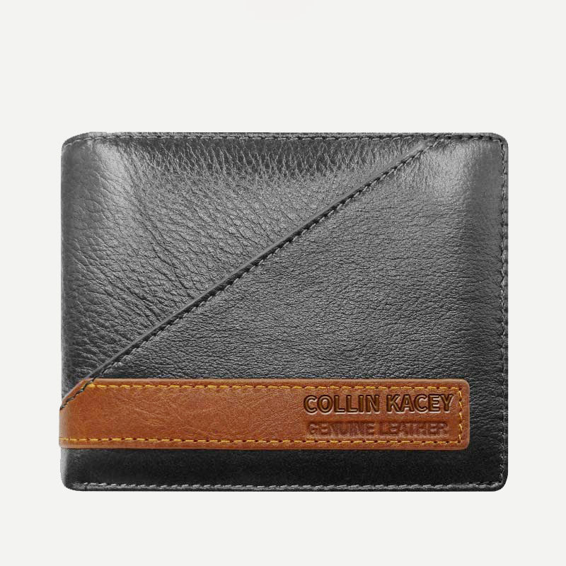 Mens Retro Bifold Short Roomy Leather Wallet Multi Style Optionals