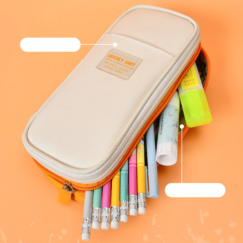 Large Capacity Pencil Case for School Students Adult Pencil Pouch Office Organizer